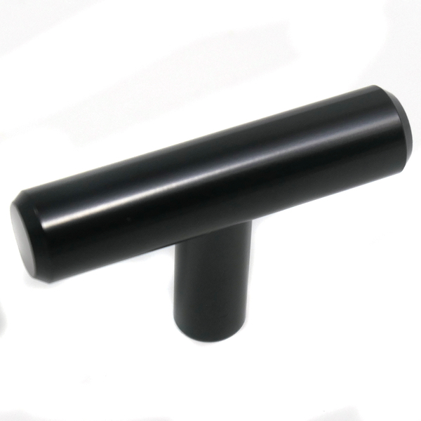 Laurey Steel T-Bar Knob, Matte Black, 2" 87920